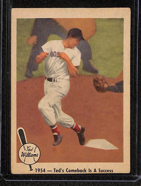 Notes: Names that appear in bold print have been inducted into the National Baseball Hall of Fame. . 1959 fleer ted williams